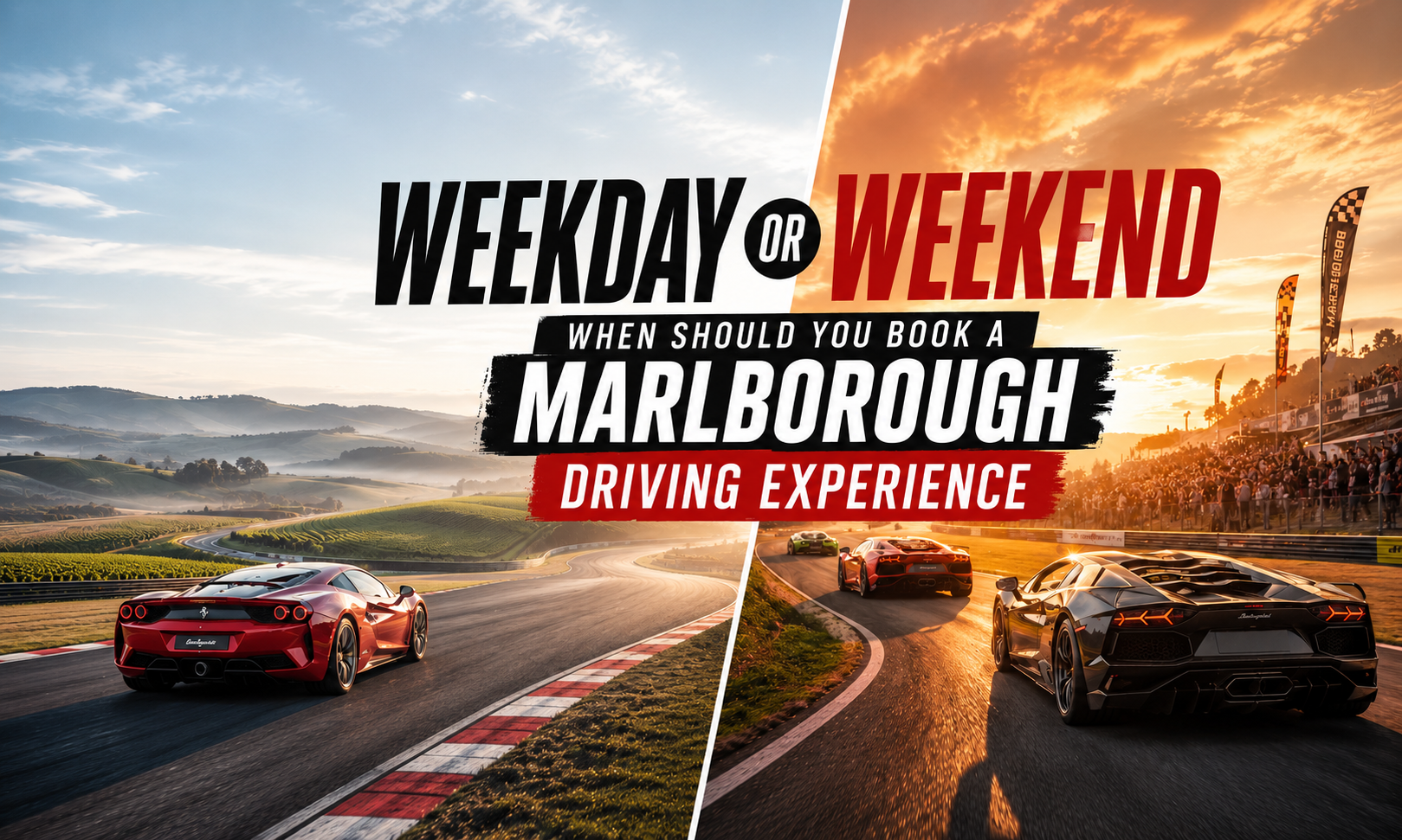 weekday vs weekend driving experience in marlborough